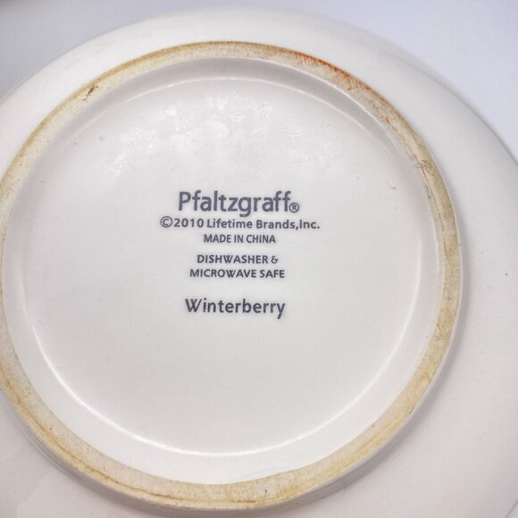 Pfaltzgraff Winterberry nesting bowls set of 3 Christmas mixing bowls ceramic - Picture 5 of 7